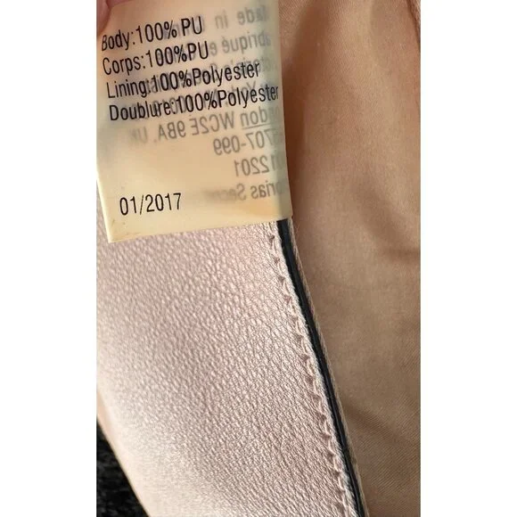 Victorias Secret Pink Faux Leather Crossbody Bag With Gold Stud Accents & Tassel - Picture 10 of 14